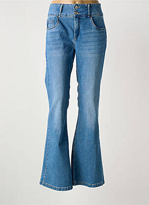 Jean coupe flare stretch taille normale bleu TIFFOSI femme