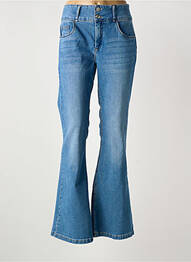 Jean coupe flare stretch taille normale bleu TIFFOSI femme