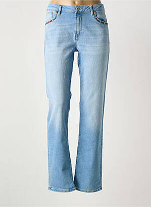 Jeans coupe droite bleu GARCIA femme