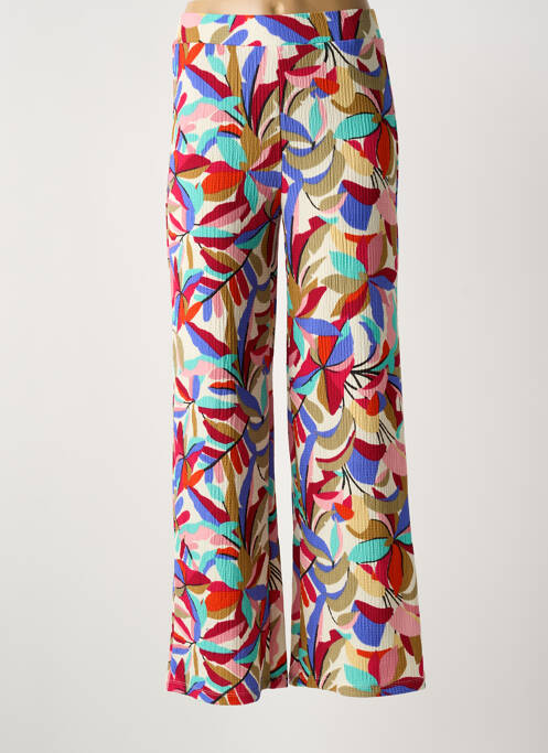Pantalon droit taille élastique taille normale rouge GARCIA femme