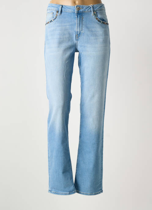 Jeans coupe droite bleu GARCIA femme