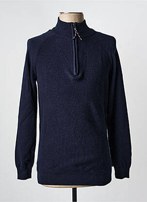 Pull stretch manches longues bleu TIFFOSI homme