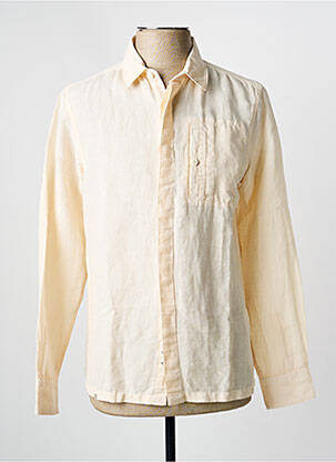 Chemise manches longues poignets boutonnés beige OXBOW homme