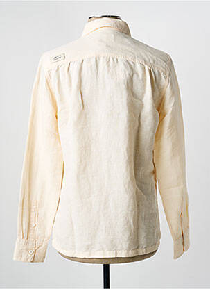 Chemise manches longues poignets boutonnés beige OXBOW homme