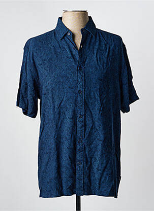 Chemise manches courtes imprimé fantaisie bleu TIFFOSI homme