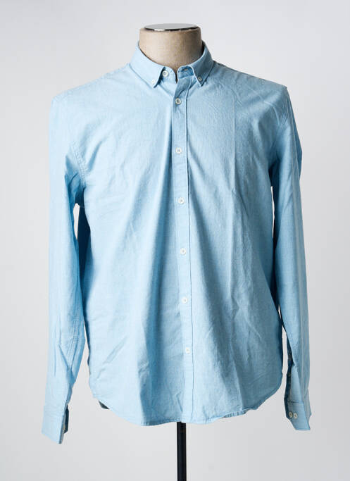 Chemise manches longues bleu GARCIA homme