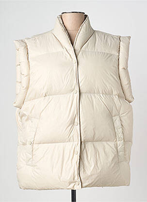 Doudoune poches sans capuche beige SKILLS & GENES femme