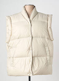 Doudoune poches sans capuche beige SKILLS & GENES femme