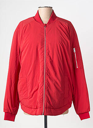 Blouson effet matière satinée rouge PENN & INK N.Y femme