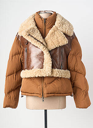Doudoune manches longues sans capuche marron URBANCODE femme