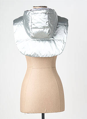 Doudoune capuche a capuche argent PENN & INK N.Y femme