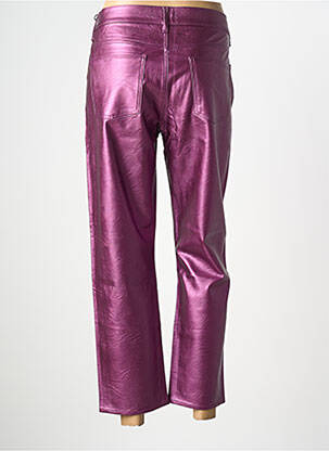 Pantalon 7/8 stretch taille normale violet HOD femme