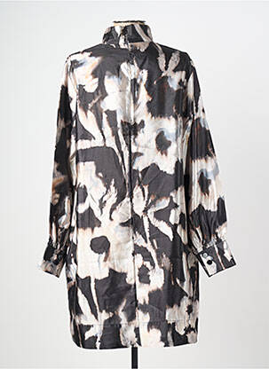 Robe courte coupe fluide manches longues noir SECOND FEMALE femme