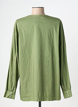 Chemisier coupe cintrée manches longues vert DROLATIC femme