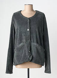 Veste casual col rond gris DES PETITS HAUTS femme