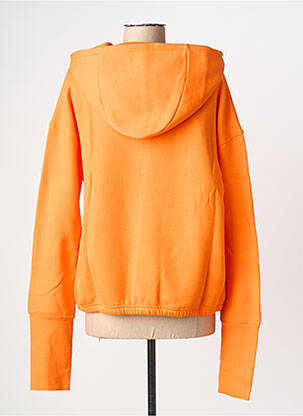 Sweat-shirt à capuche stretch manches longues orange PENN & INK N.Y femme