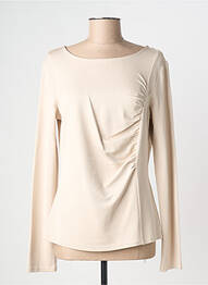 Top stretch manches longues beige SECOND FEMALE femme