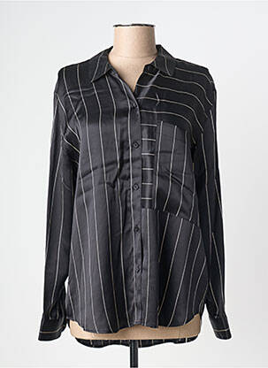 Chemisier coupe fluide manches longues noir RAILS femme