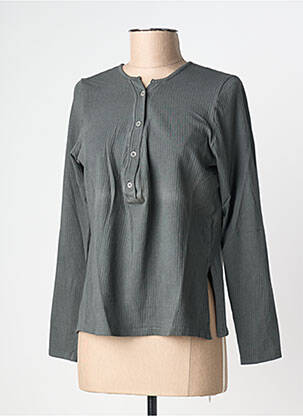 T-shirt manches longues manches longues gris DROLATIC femme