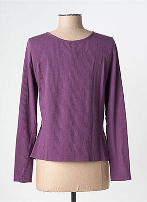 T-shirt manches longues manches longues violet DROLATIC femme