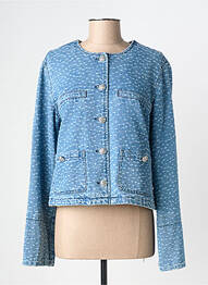 Veste casual epaulette bleu SECOND FEMALE femme