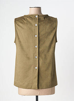 Top stretch sans manche vert OTTOD'AME femme