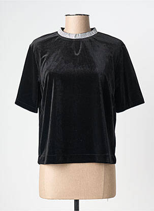 Top manches courtes manches courtes noir B.YOUNG femme