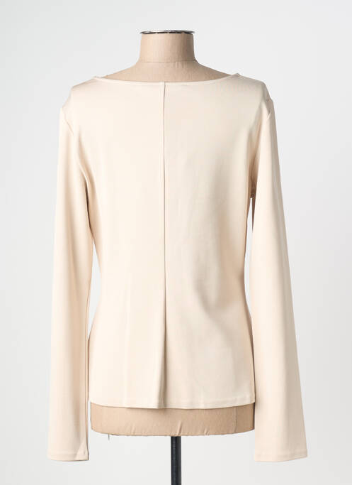 Top stretch manches longues beige SECOND FEMALE femme