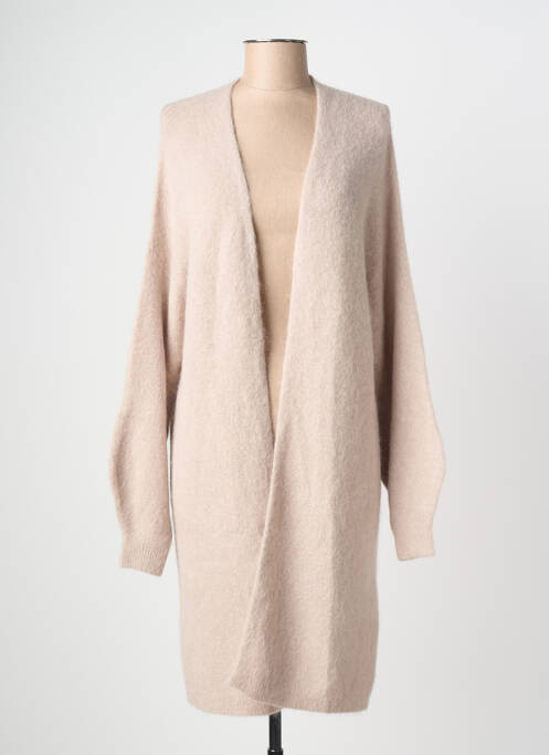 Gilet manches longues beige IMPREVU femme