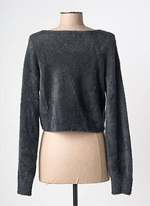 Pull coupe droite manches longues gris MORGAN femme