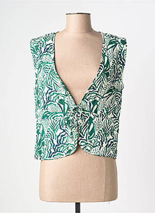Veste casual coupe droite vert LOLA ESPELETA femme
