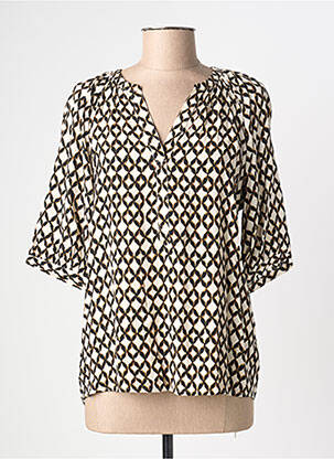 Blouse manches courtes manches courtes noir GARCIA femme