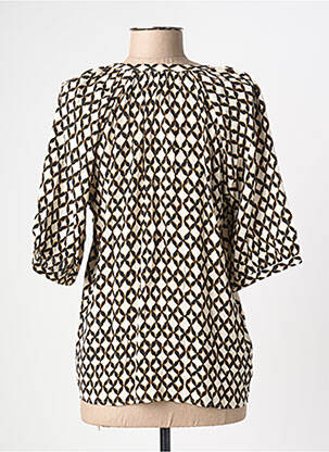 Blouse manches courtes manches courtes noir GARCIA femme