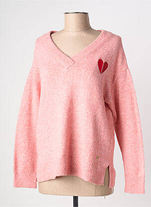 Pull coupe droite manches longues rose LES TROPEZIENNES PAR M.BELARBI femme