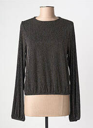 Top imprimé fantaisie manches longues noir TIFFOSI femme