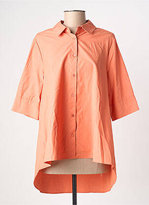 Chemisier coupe droite manches courtes orange SOYACONCEPT femme