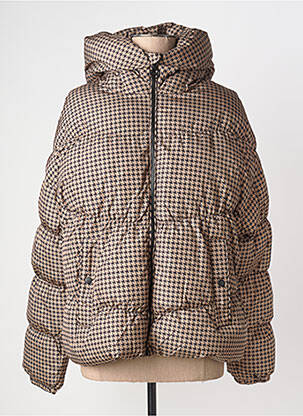 Doudoune manches longues a capuche beige GARCIA femme
