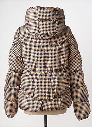 Doudoune manches longues a capuche beige GARCIA femme