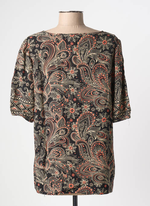 Blouse manches courtes manches courtes noir SOYACONCEPT femme