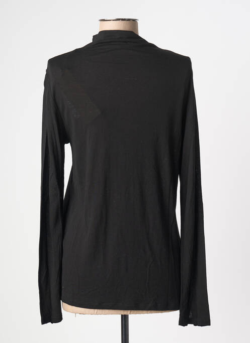 Top coupe cintrée manches longues noir LOLA ESPELETA femme