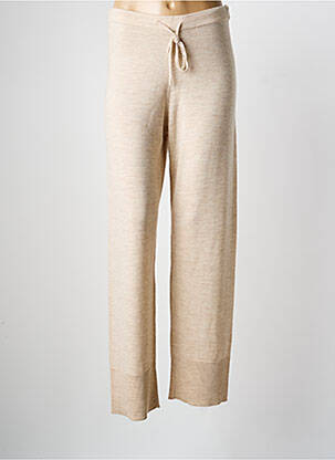 Pantalon droit stretch taille normale beige GAI+LISVA femme
