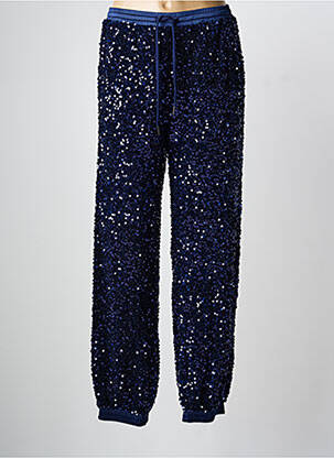 Jogging taille haute taille haute bleu SUMMUM femme
