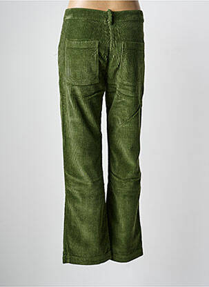 Pantalon droit stretch taille normale vert DROLATIC femme