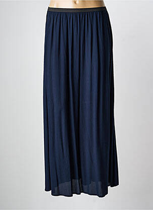 Jupe longue tissage crêpe bleu KARMA KOMA femme