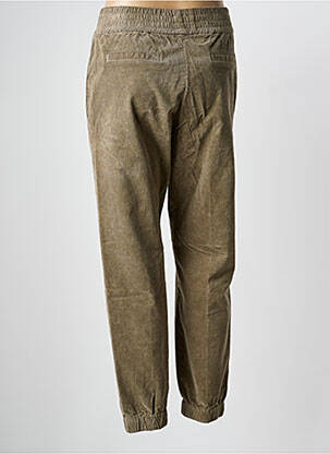 Pantalon chino poches taille haute vert SKILLS & GENES femme