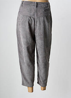 Pantalon 7/8 taille haute taille haute gris O'MER femme