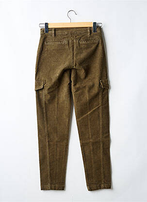 Pantalon cargo slim taille haute vert LAUREN VIDAL femme