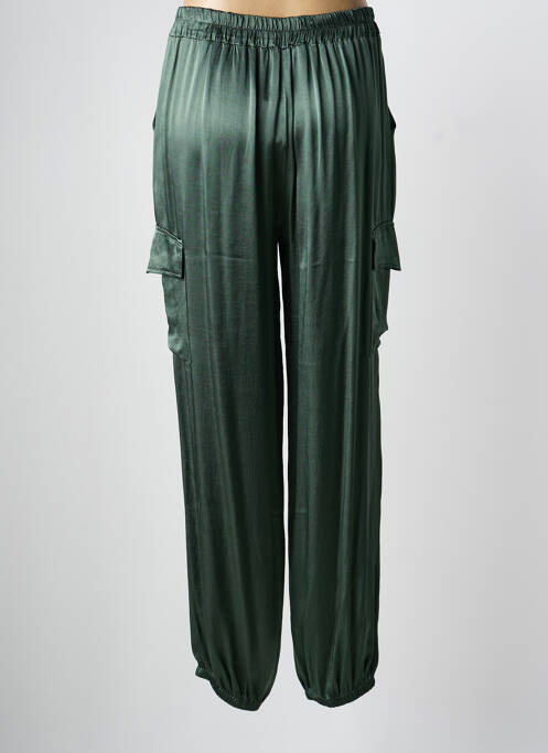 Pantalon cargo taille élastique taille normale vert LAUREN VIDAL femme