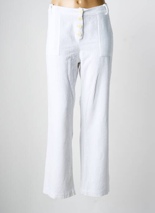 Pantalon droit blanc DROLATIC femme