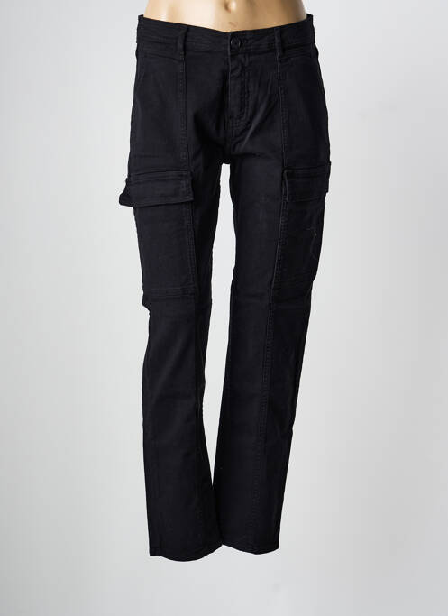 Pantalon droit noir HAPPY femme
